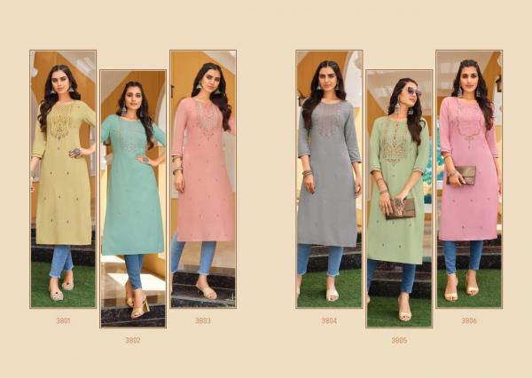 Rangoon Anishka Designer Stright Cut Kurtis Edition